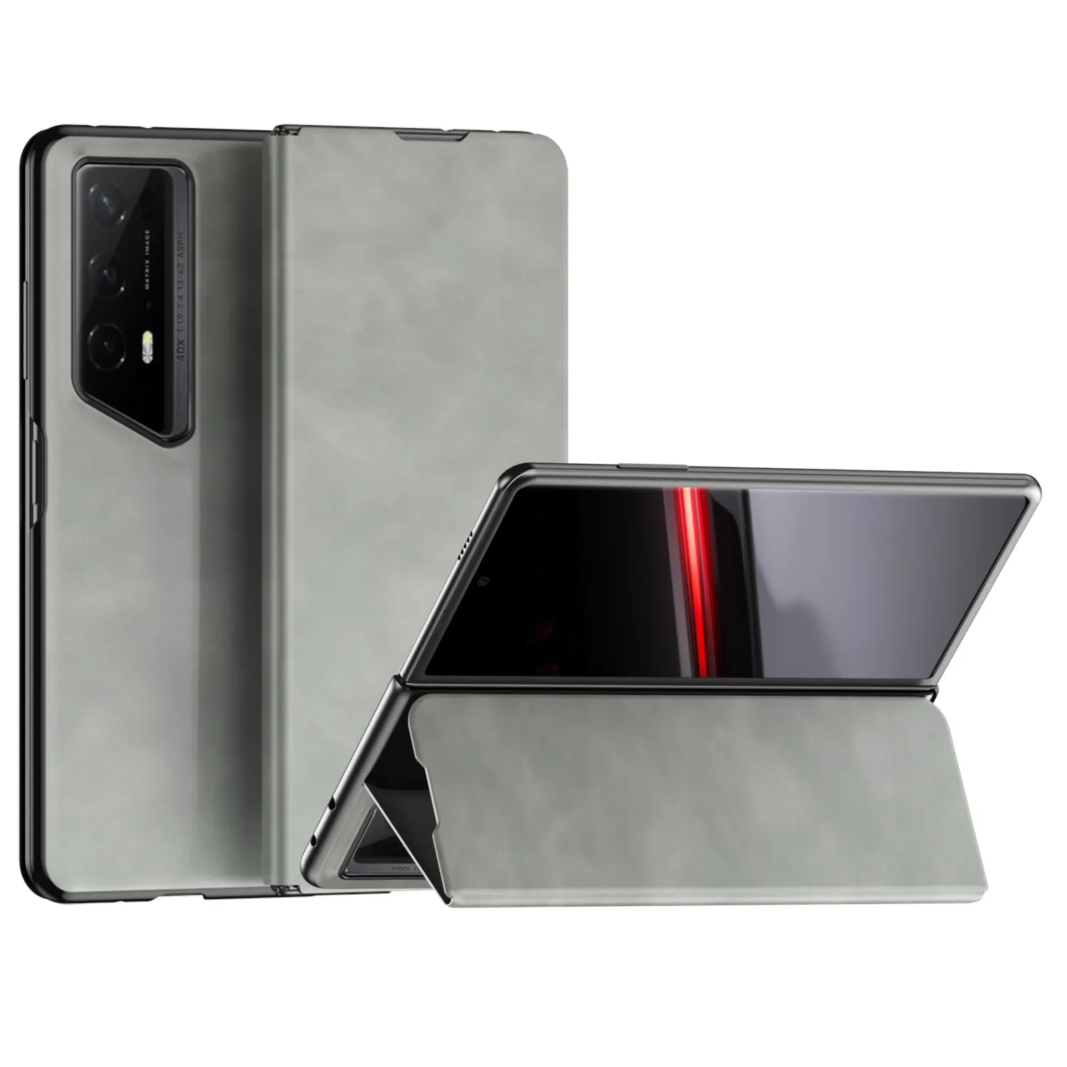 Nappa leather case for Honor Magic V2 RSR phones, ultra-thin business full-coverage drop-proof protective case with pen slot.