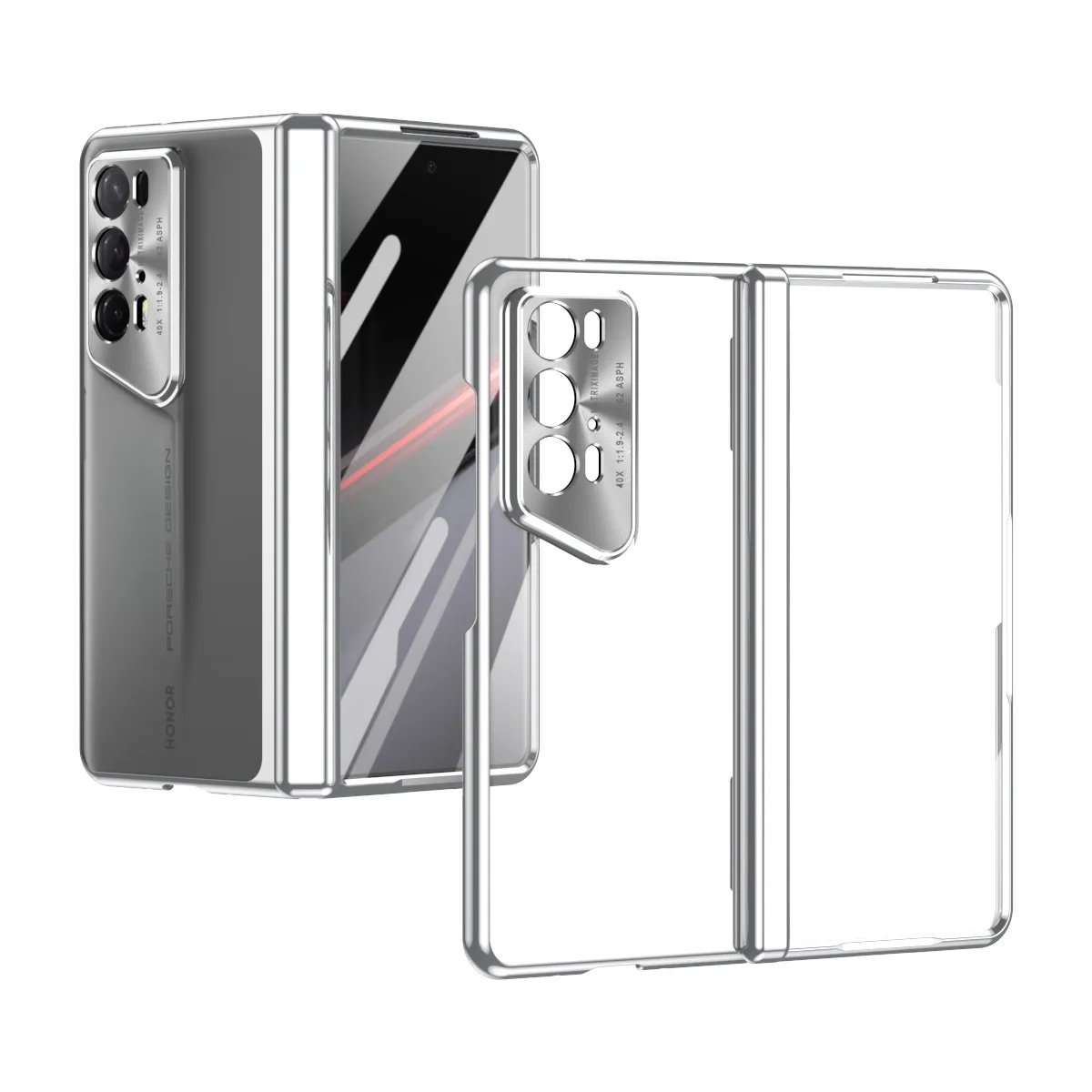 Honor Magic V2 RSR Phone Case, Foldable Screen Protector, Transparent Full Coverage, Drop-Proof Protective Case