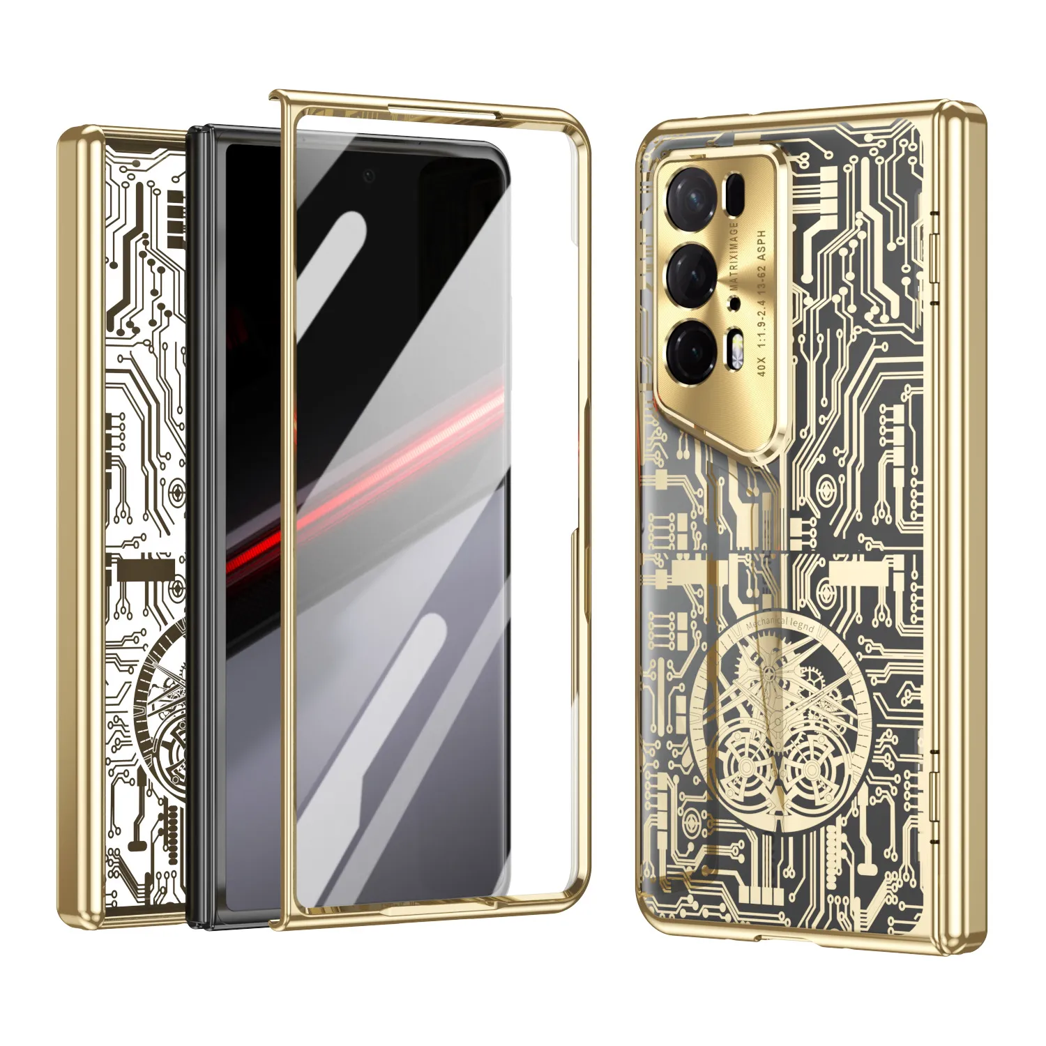 Honor Magic V2 RSR Phone Case, Foldable Screen Case, Integrated Mechanical Full Coverage, Drop-Proof Protective Case