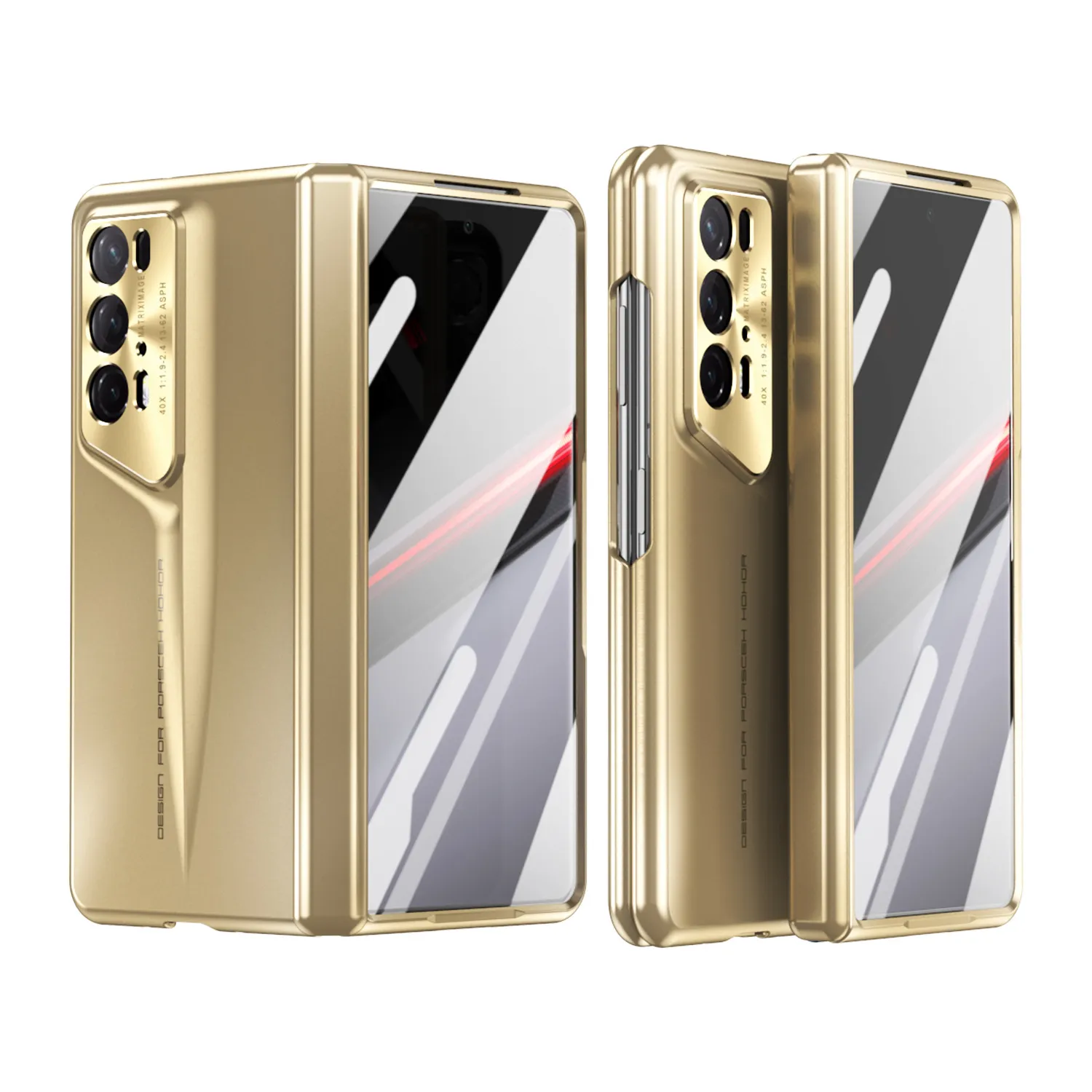 Compatible with Honor Magic V2 RSR phone case, foldable screen, luxury electroplated hinge, full-coverage drop-proof protective case
