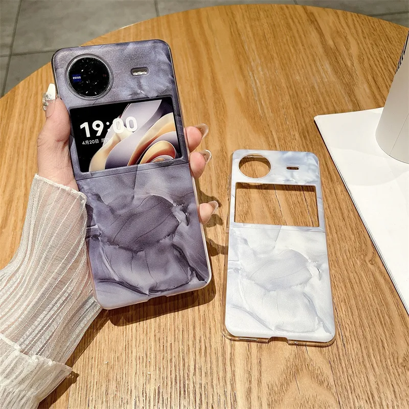 Compatible with vivo x Flip phone case, ultra-thin and minimalist 5G official anti-drop case for foldable screen protection.
