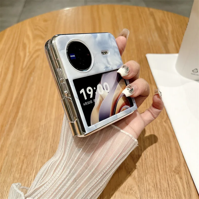 Compatible with vivo x Flip phone case, ultra-thin and minimalist 5G official anti-drop case for foldable screen protection.