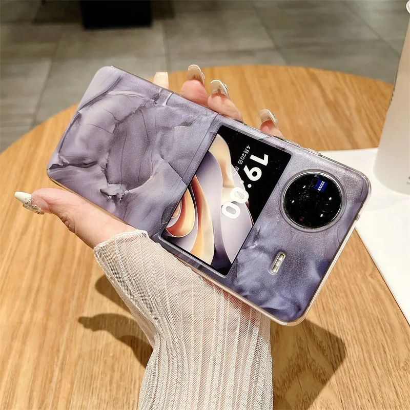 Compatible with vivo x Flip phone case, ultra-thin and minimalist 5G official anti-drop case for foldable screen protection.
