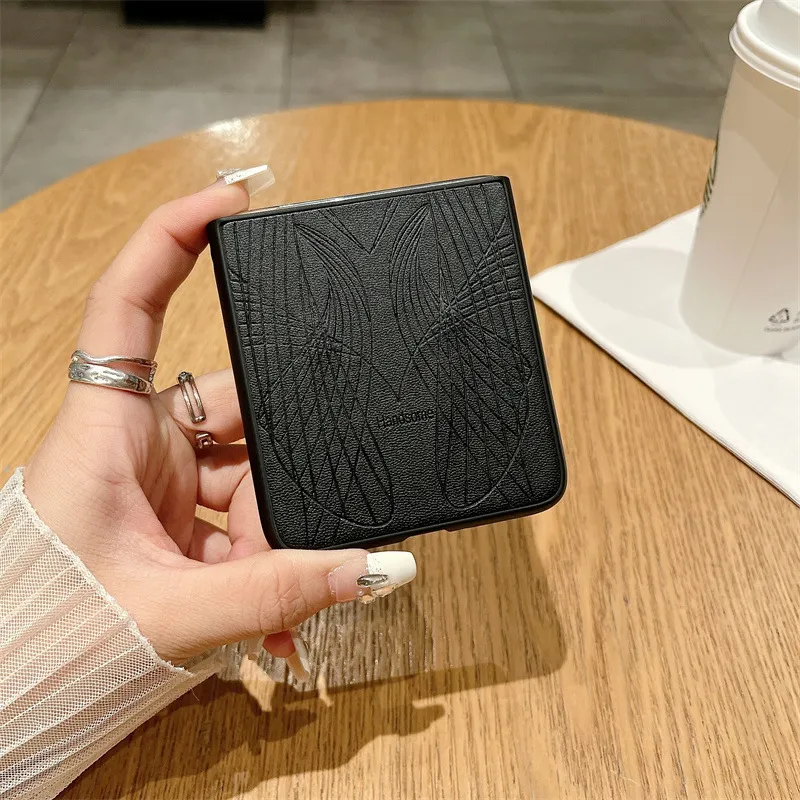 Huawei Pocket 2 Phone Case, P50 Treasure Box Foldable Screen Protective Leather Case, Vegan Leather Art Texture, 5G Drop Protection