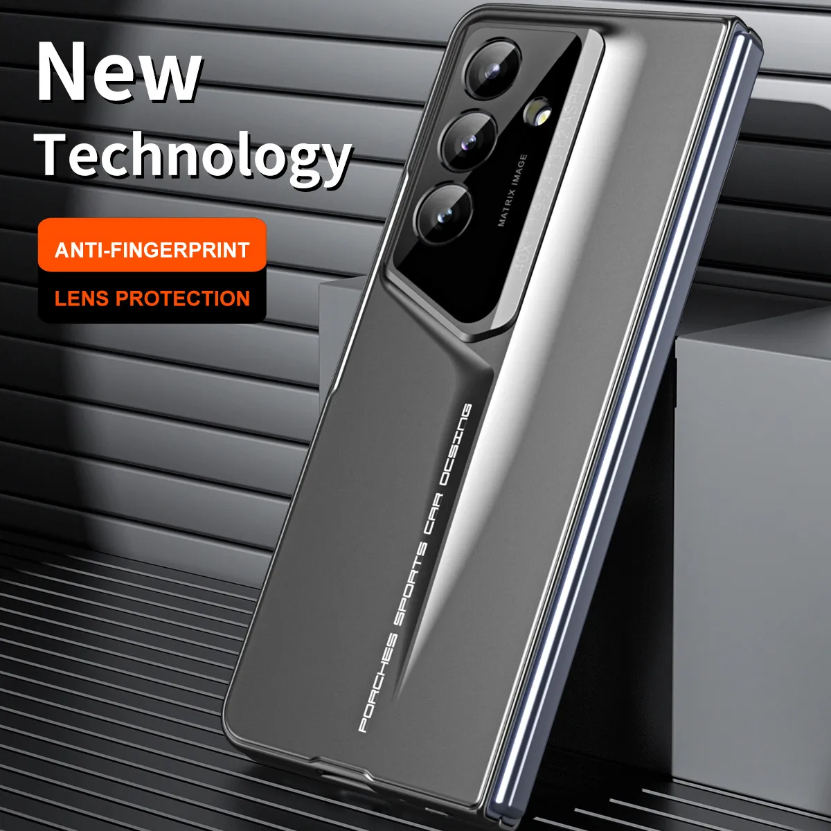 Compatible with Samsung Zfold 8 Ultra phone case, FOLD8 foldable screen protector, Porsche design, integrated shockproof case