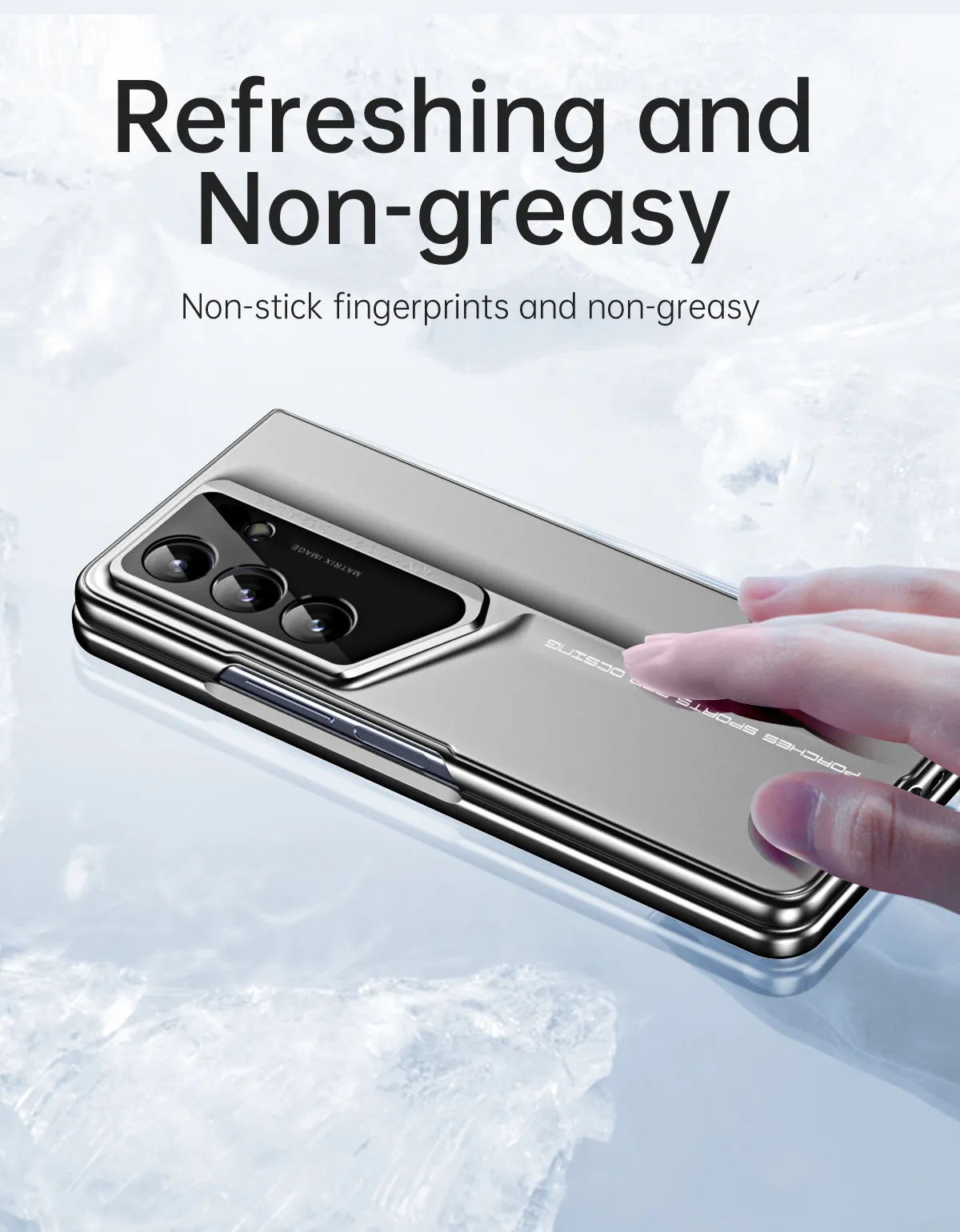 Compatible with Samsung Zfold 8 Ultra phone case, FOLD8 foldable screen protector, Porsche design, integrated shockproof case