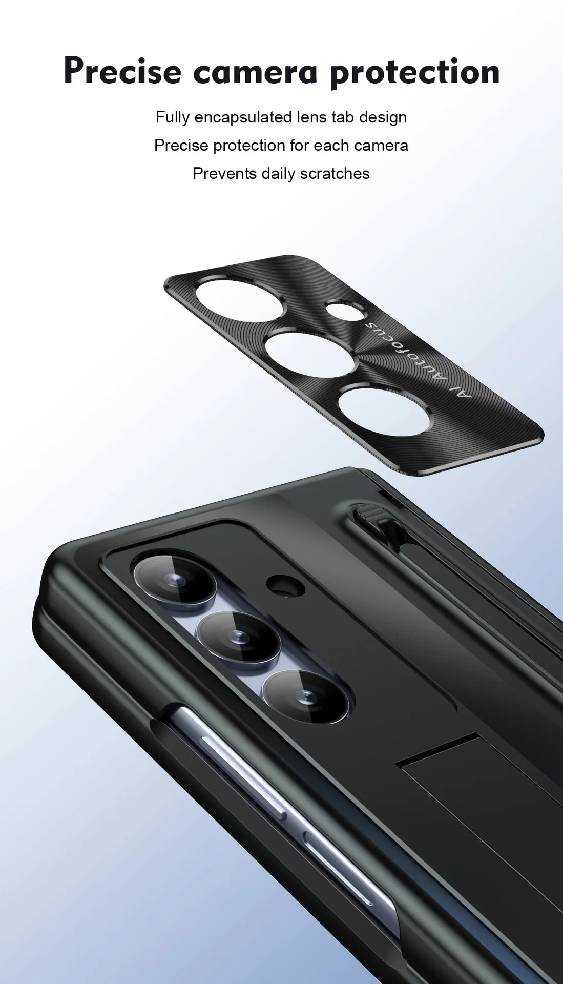 Compatible with Samsung Zfold8 Ultra phone case, official pen-slot case, integrated full-coverage anti-drop case.