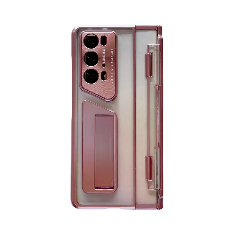 Honor Magic V2rsr phone case, foldable screen protector, electroplated transparent drop-proof protective case.