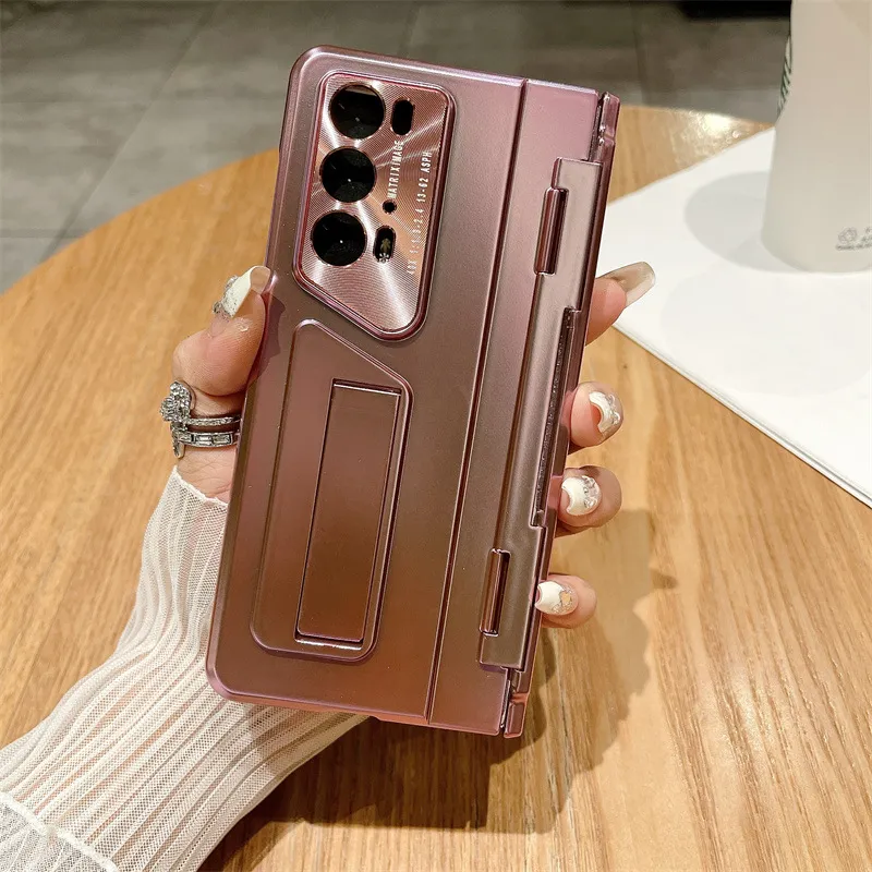 Honor MagicV2 RSR Phone Case, Foldable Screen Case, Integrated Electroplated Solid Color Drop-Proof Protective Case