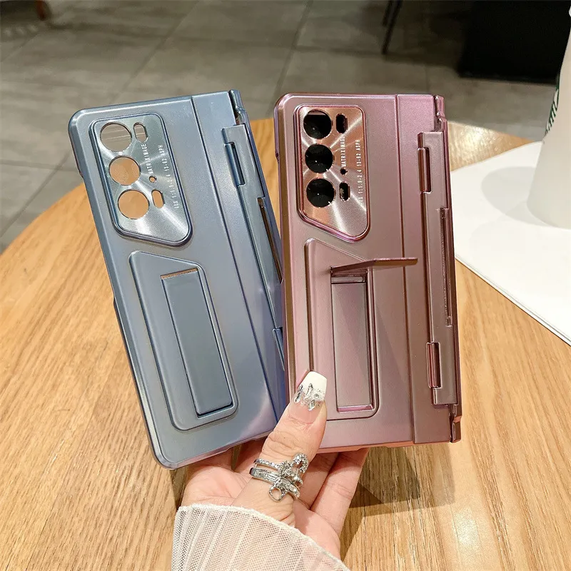 Honor MagicV2 RSR Phone Case, Foldable Screen Case, Integrated Electroplated Solid Color Drop-Proof Protective Case