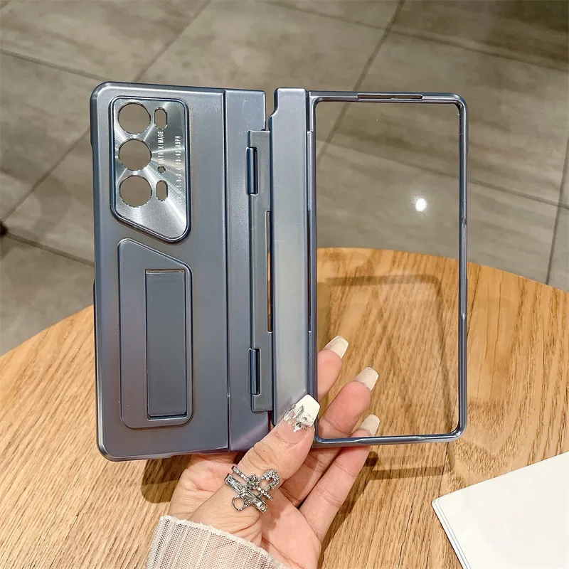 Honor MagicV2 RSR Phone Case, Foldable Screen Case, Integrated Electroplated Solid Color Drop-Proof Protective Case
