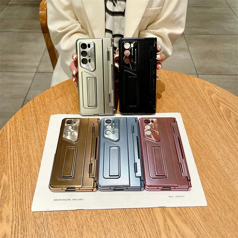 Honor MagicV2 RSR Phone Case, Foldable Screen Case, Integrated Electroplated Solid Color Drop-Proof Protective Case