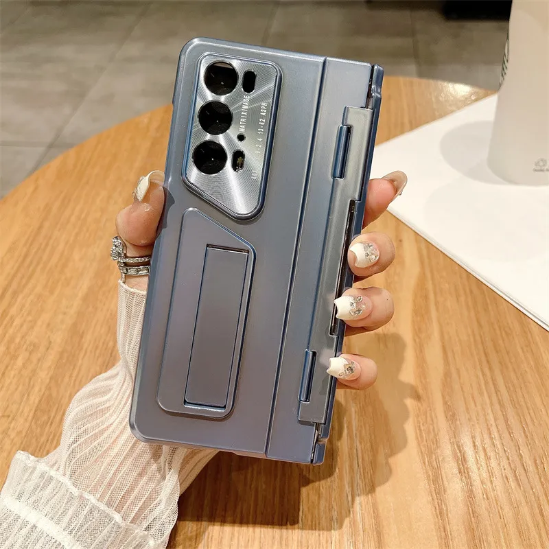 Honor MagicV2 RSR Phone Case, Foldable Screen Case, Integrated Electroplated Solid Color Drop-Proof Protective Case