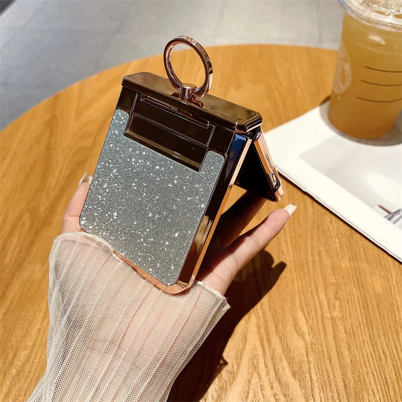 Suitable for OPPO Find N3 Flip phone case with vegan leather hinge and N3FLIP diamond lens shockproof protective case