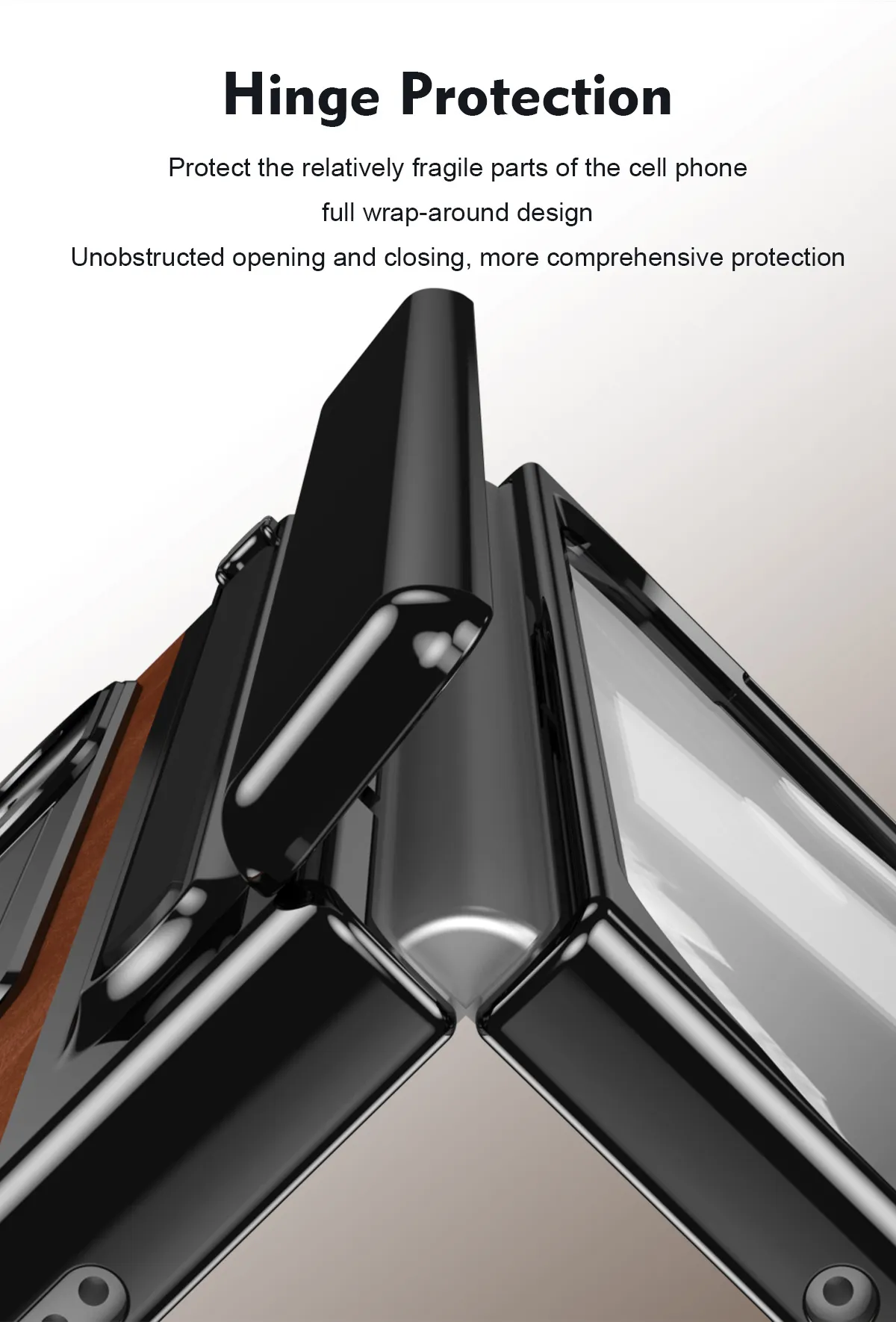 Compatible with Google Pixel 9 Pro phone case, featuring a leather hinge and full-coverage drop protection.