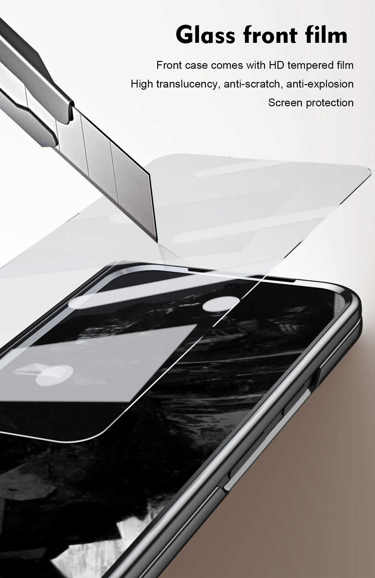 Compatible with Google Pixel 9 Pro phone case, featuring a leather hinge and full-coverage drop protection.