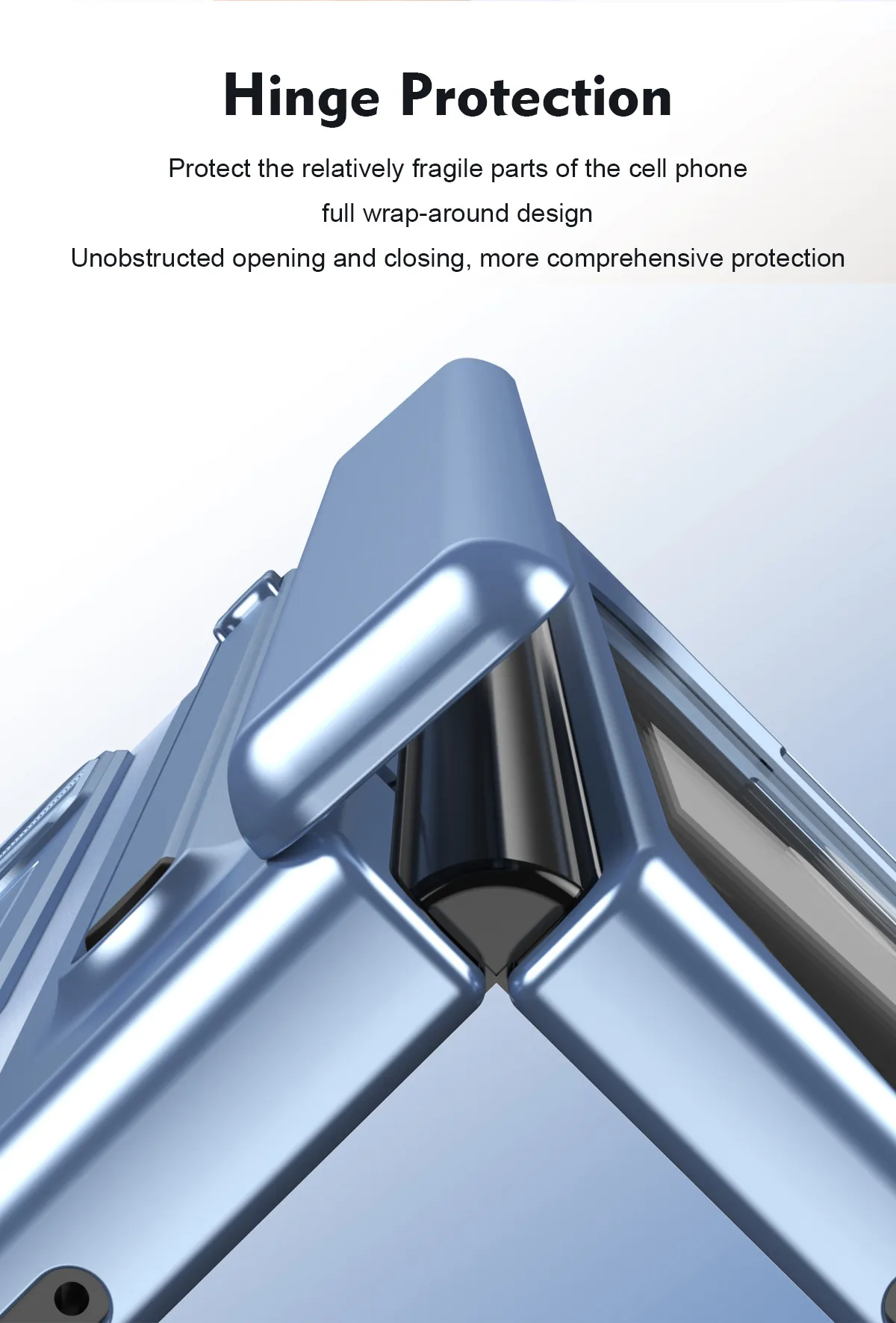 Compatible with Google Pixel 11 Pro phone case; Pixel 9 Pro folding electroplated hinge for full-coverage drop protection.