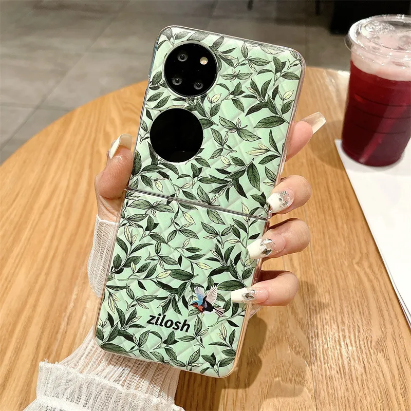 Huawei Pocket 2 Phone Case, P50 Treasure Box Foldable Screen Protective Leather Case, Summer Cool, 5G Drop Protection Suitable