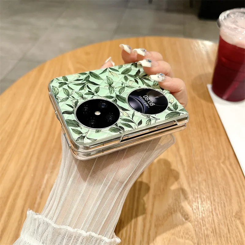 Huawei Pocket 2 Phone Case, P50 Treasure Box Foldable Screen Protective Leather Case, Summer Cool, 5G Drop Protection Suitable