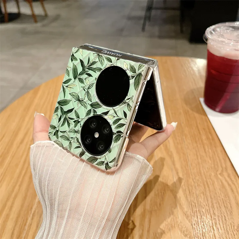 Huawei Pocket 2 Phone Case, P50 Treasure Box Foldable Screen Protective Leather Case, Summer Cool, 5G Drop Protection Suitable