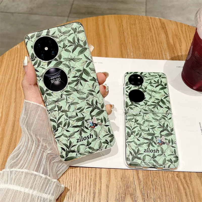 Huawei Pocket 2 Phone Case, P50 Treasure Box Foldable Screen Protective Leather Case, Summer Cool, 5G Drop Protection Suitable