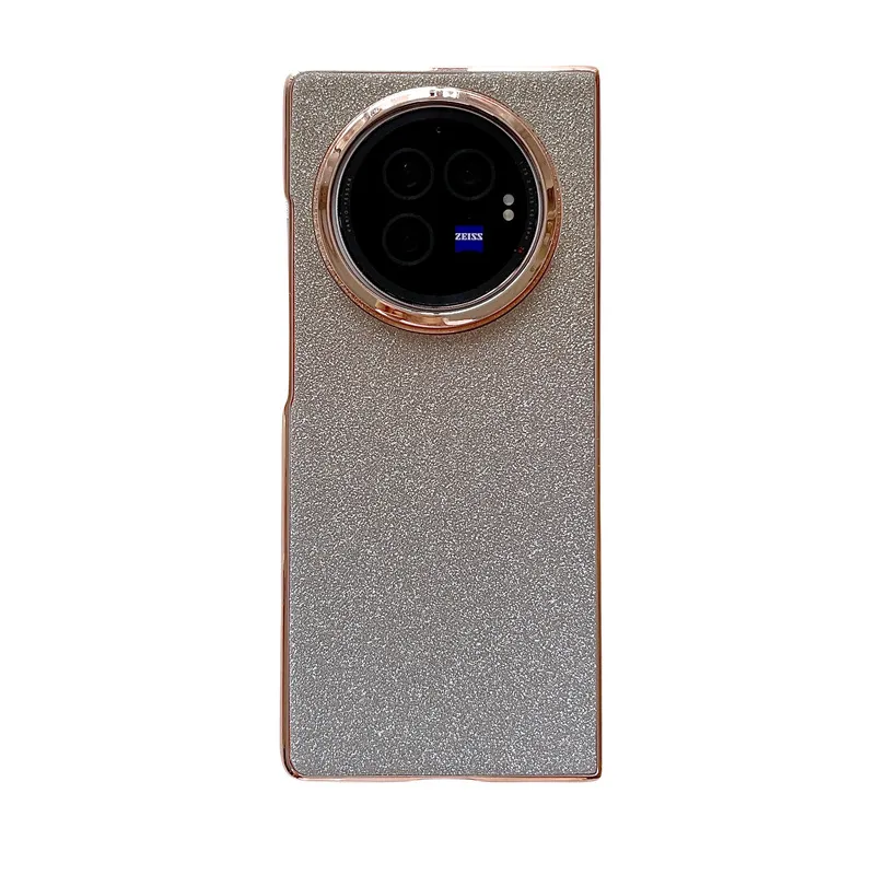 VIVO XFOLD3 phone case, xfold3pro folding glitter wrist strap, vegan leather, shockproof protective case.