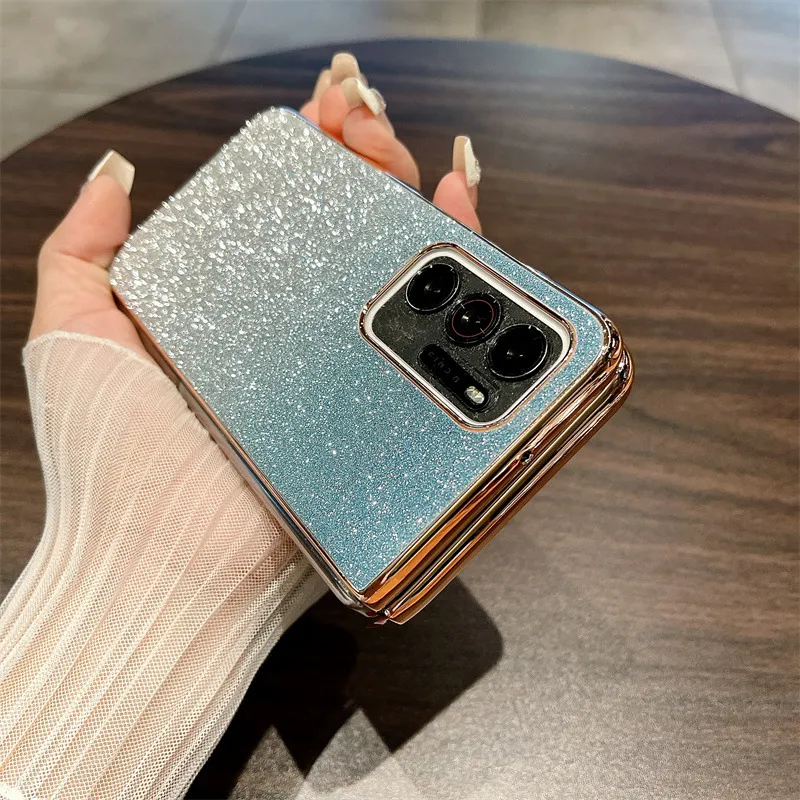 Compatible OPPO Find N phone case, foldable screen, FINDN handheld wrist strap, glitter stand, drop-proof protective case