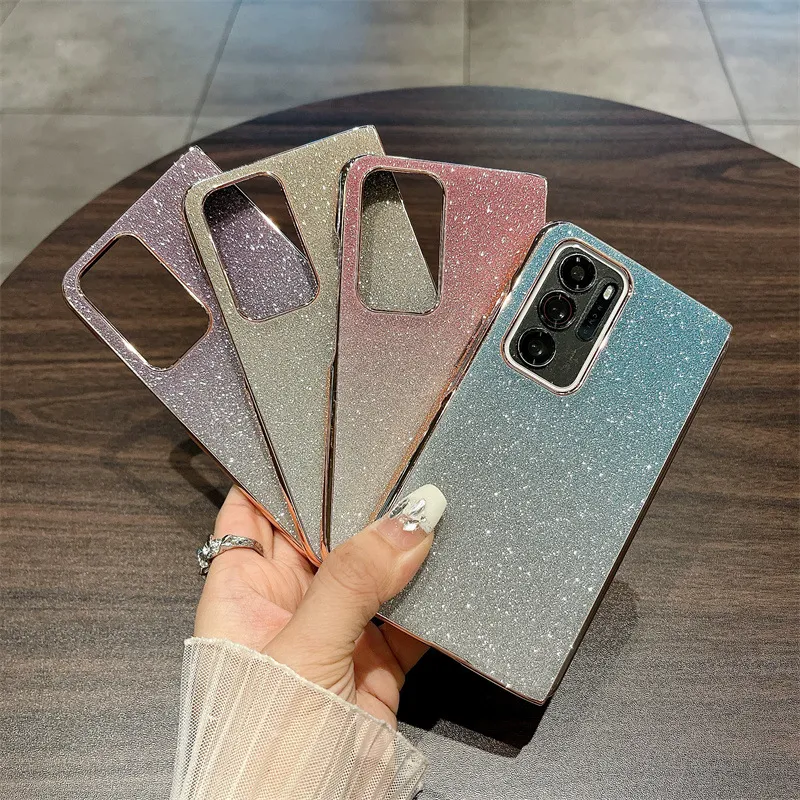 Compatible OPPO Find N phone case, foldable screen, FINDN handheld wrist strap, glitter stand, drop-proof protective case