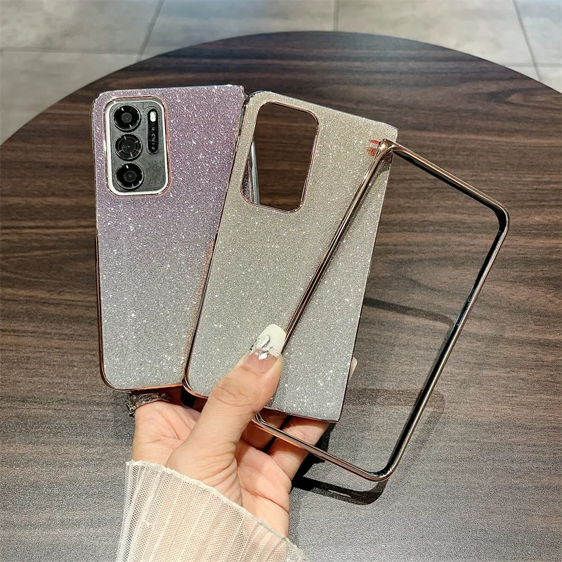 Compatible OPPO Find N phone case, foldable screen, FINDN handheld wrist strap, glitter stand, drop-proof protective case