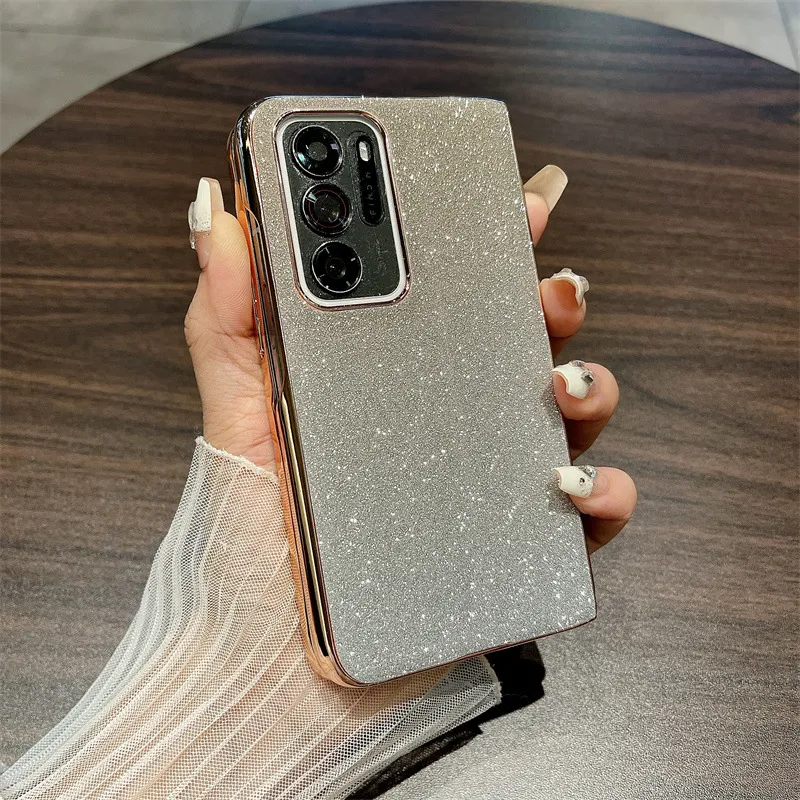 Compatible OPPO Find N phone case, foldable screen, FINDN handheld wrist strap, glitter stand, drop-proof protective case