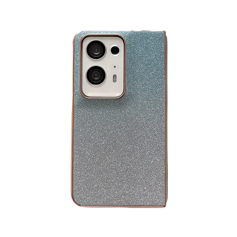 Compatible with OPPO Find N2 phone case, foldable screen, FINDN3 carrying wrist strap, glittery leather, drop-proof protective case