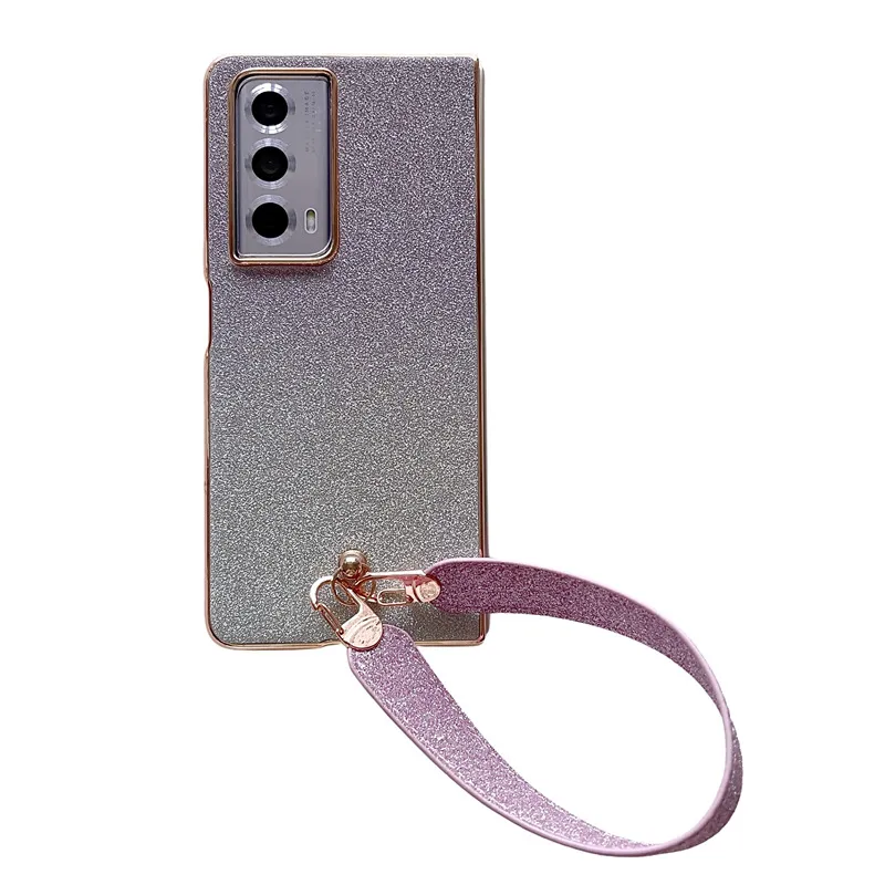 Honor MagicVS2 phone case, VS2 folding screen case, glittery carrying case with wrist strap, full-coverage drop-proof protective case.