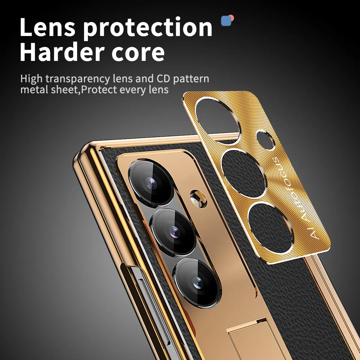 Compatible with Samsung Zfold 8 Ultra phone case, magnetic pen slot hinge, vegan leather, FOLD 8 folding shockproof protective case