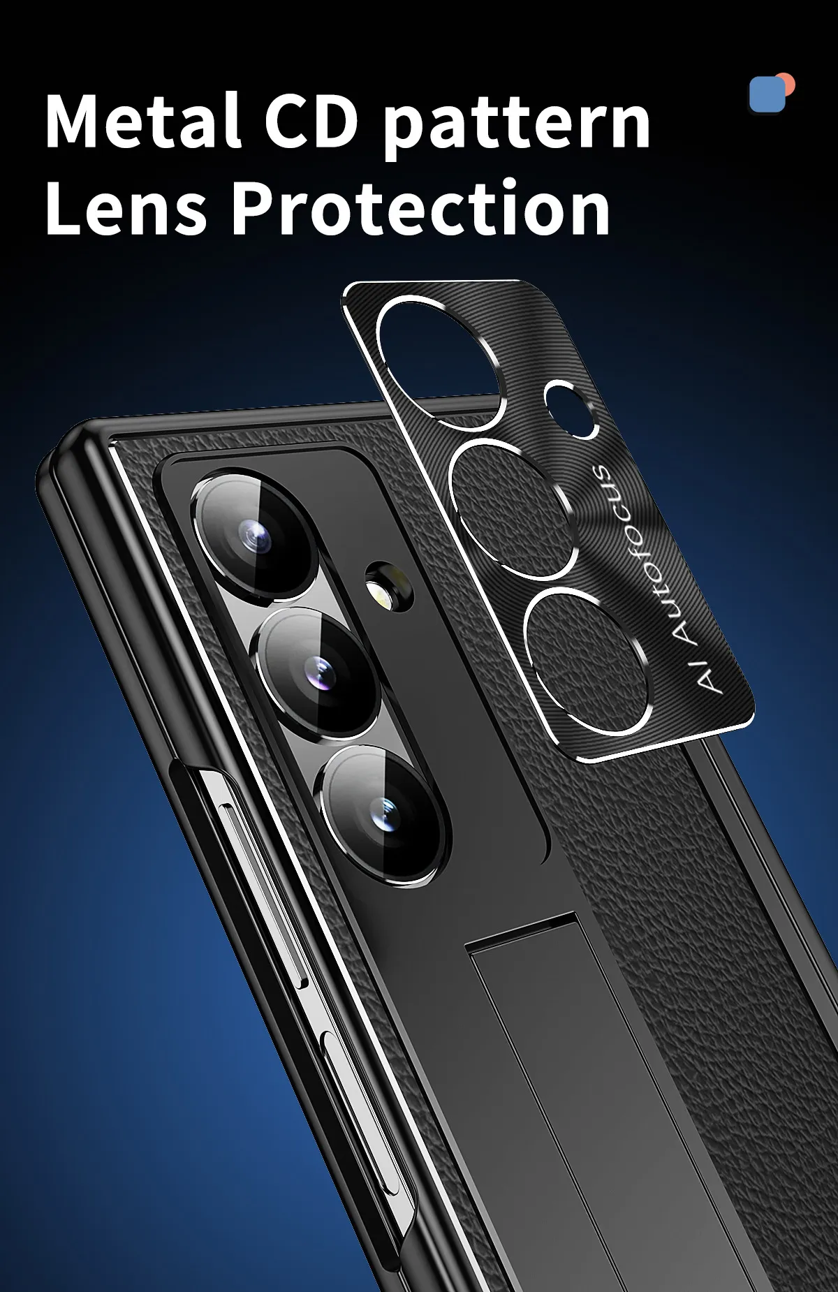 Compatible with Samsung Zfold 8 Ultra phone case, magnetic pen slot hinge, vegan leather, FOLD 8 folding shockproof protective case