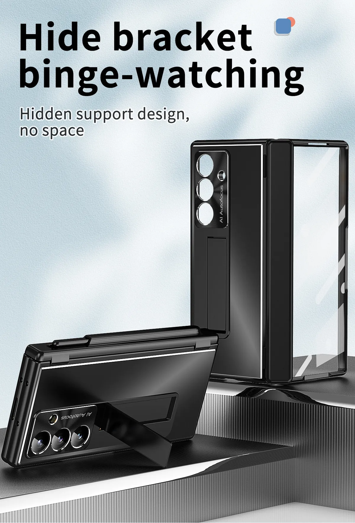 Compatible with Samsung Zfold8 Ultra phone case, ZFOLD8 pen slot aluminum alloy double hinge full-coverage protective case