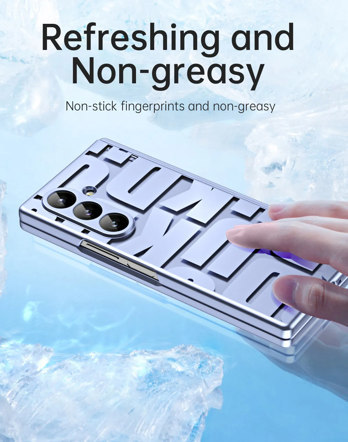 Compatible with Samsung Zfold8 Ultra phone case, FOLD8 foldable screen trendy electroplated hinge drop-proof protective case