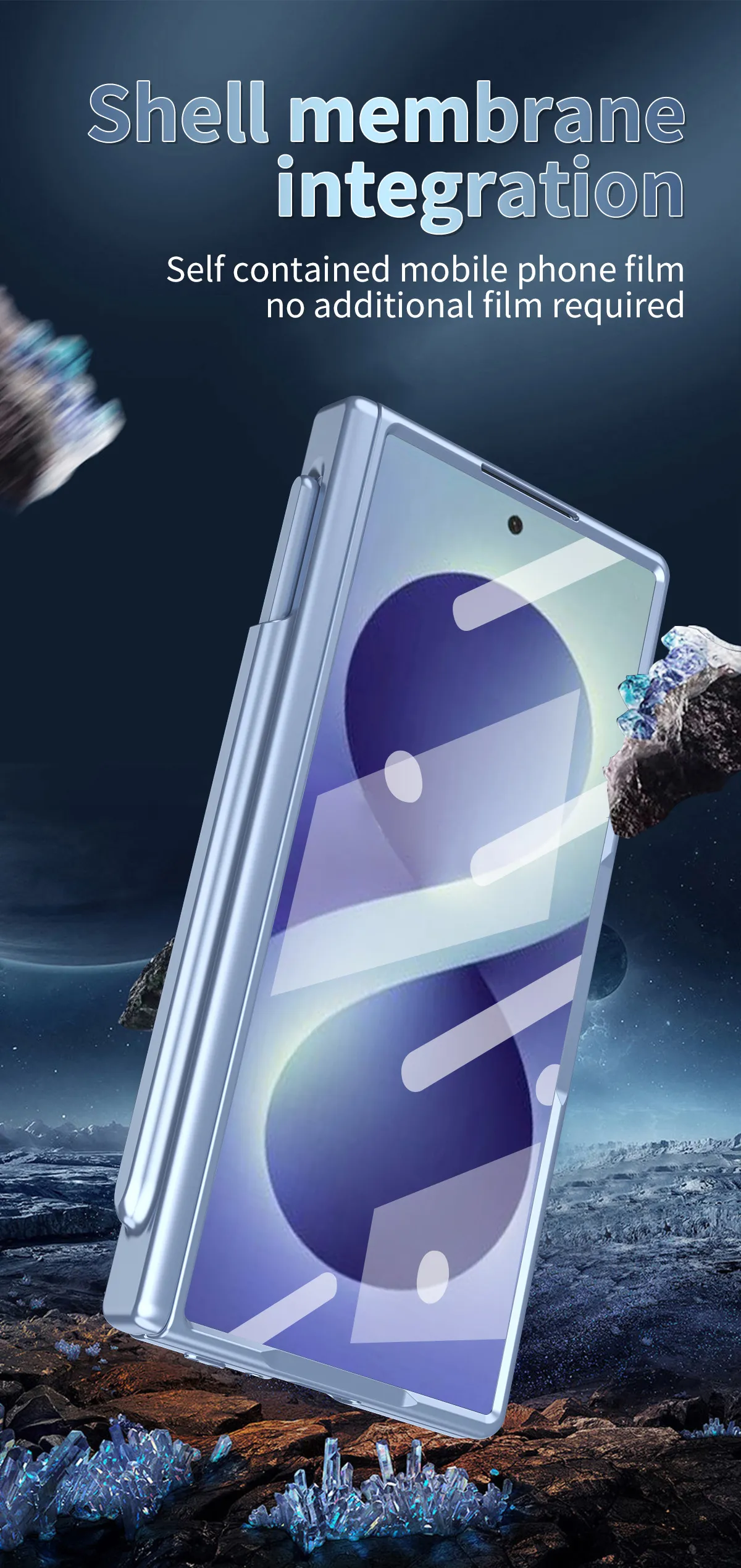 Samsung ZFold 8 Ultra phone case with magnetic hinge, folding protective case, pen slot, full coverage, drop protection.