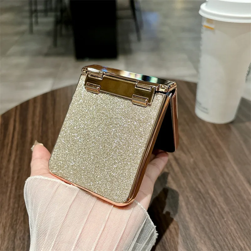 Compatible with Honor Magic V Flip2 phone case, foldable screen, luxury electroplated glitter, drop-proof protective case