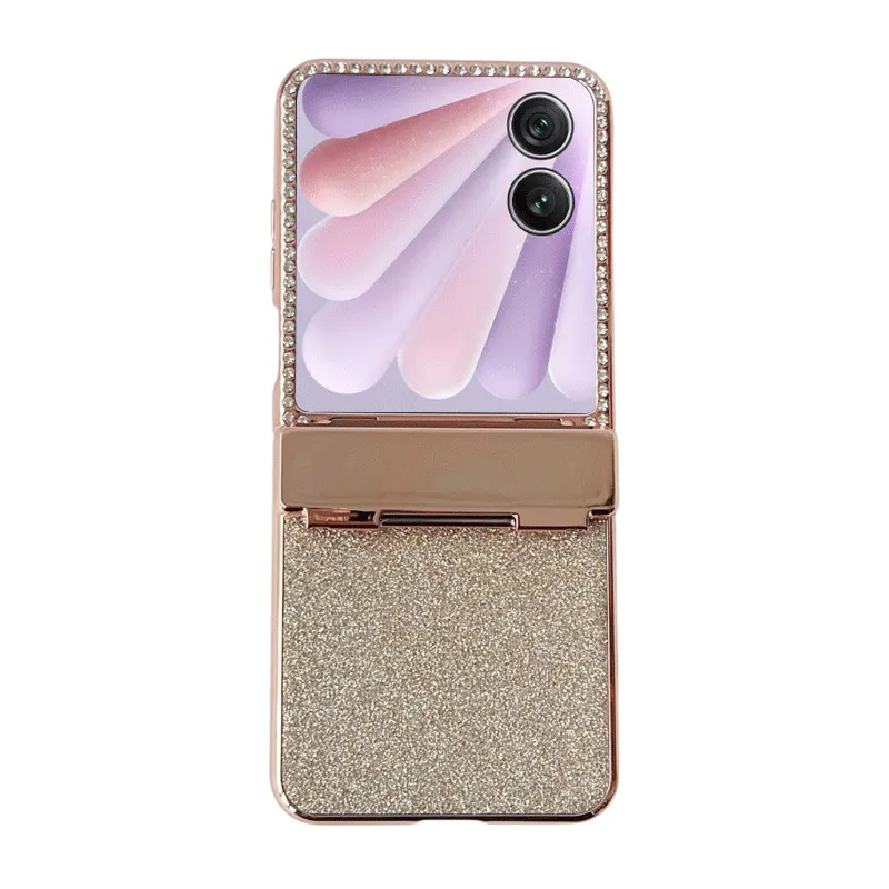 Compatible with Honor Magic V Flip2 phone case, foldable screen, luxury electroplated glitter, drop-proof protective case