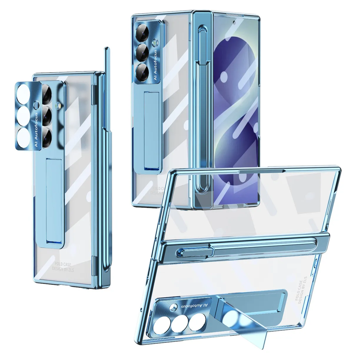 Samsung ZFold 8 Ultra phone case with magnetic hinge, electroplated shockproof design.