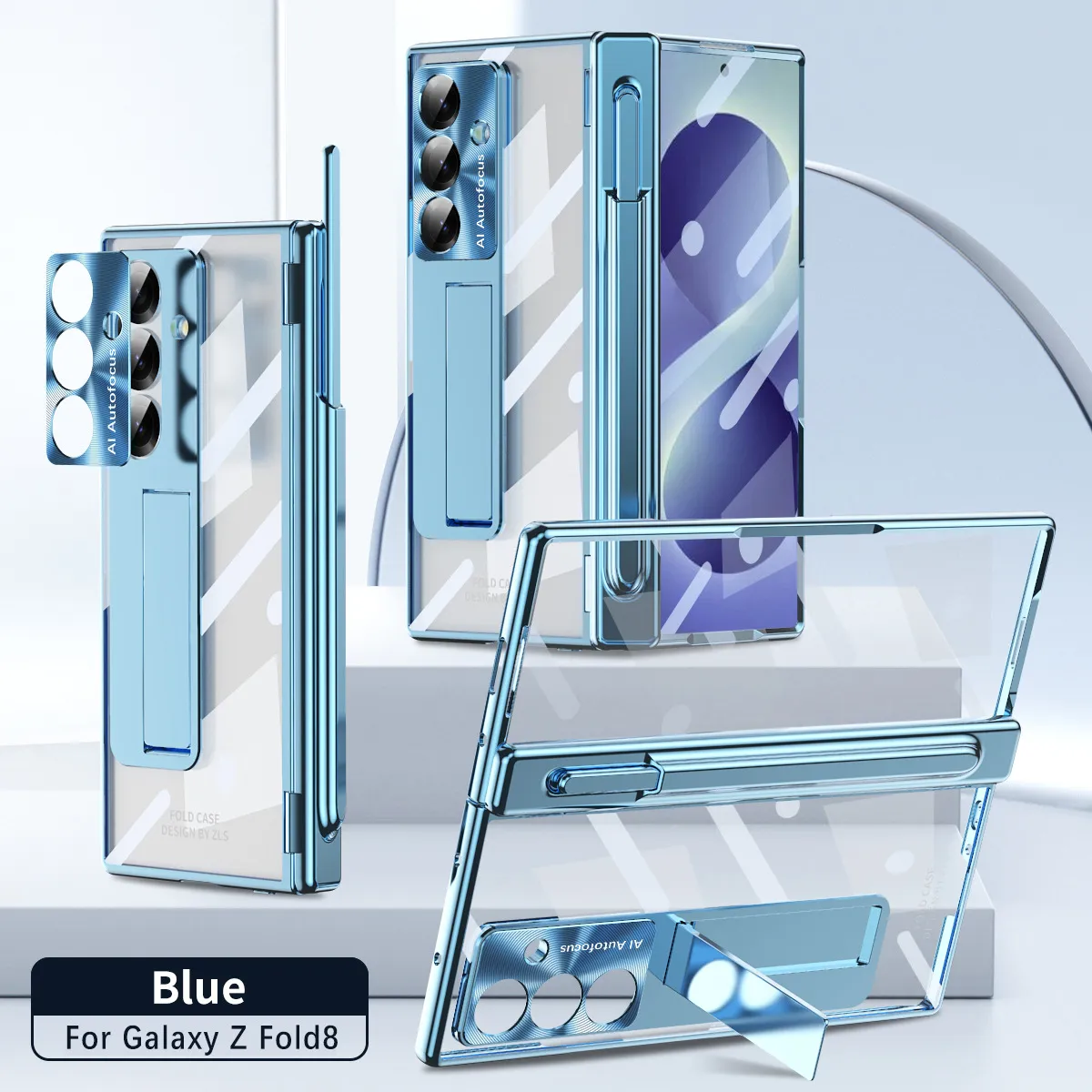 Samsung ZFold 8 Ultra phone case with magnetic hinge, electroplated shockproof design.