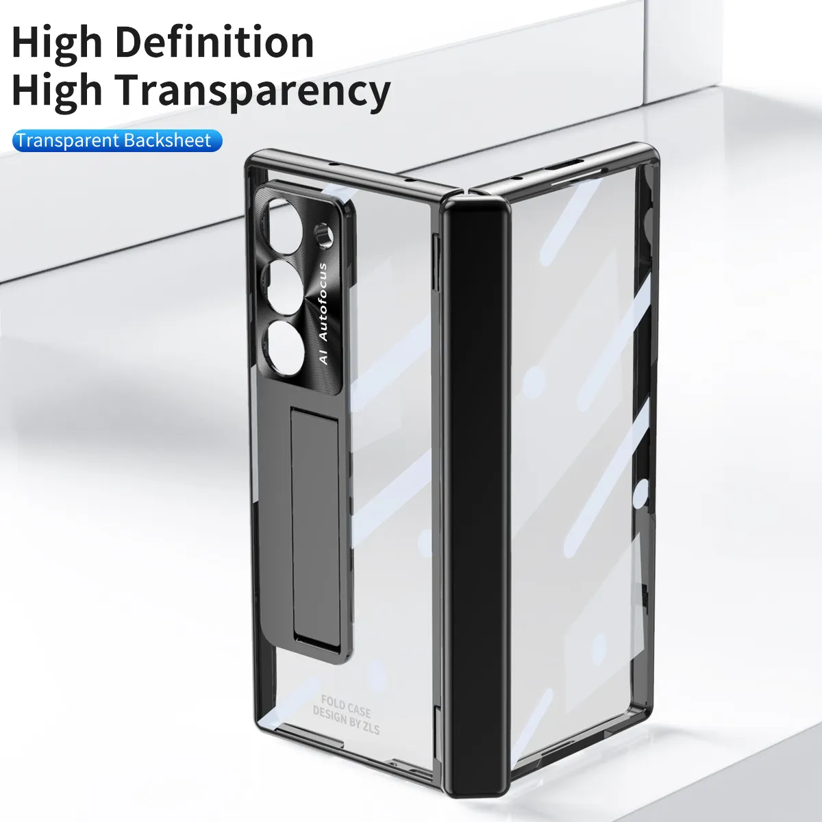 Samsung ZFold 6 Phone Case FOLD6 Magnetic Hinge Folding Protective Case W24 Electroplated Transparent Case Solid Color Applicable