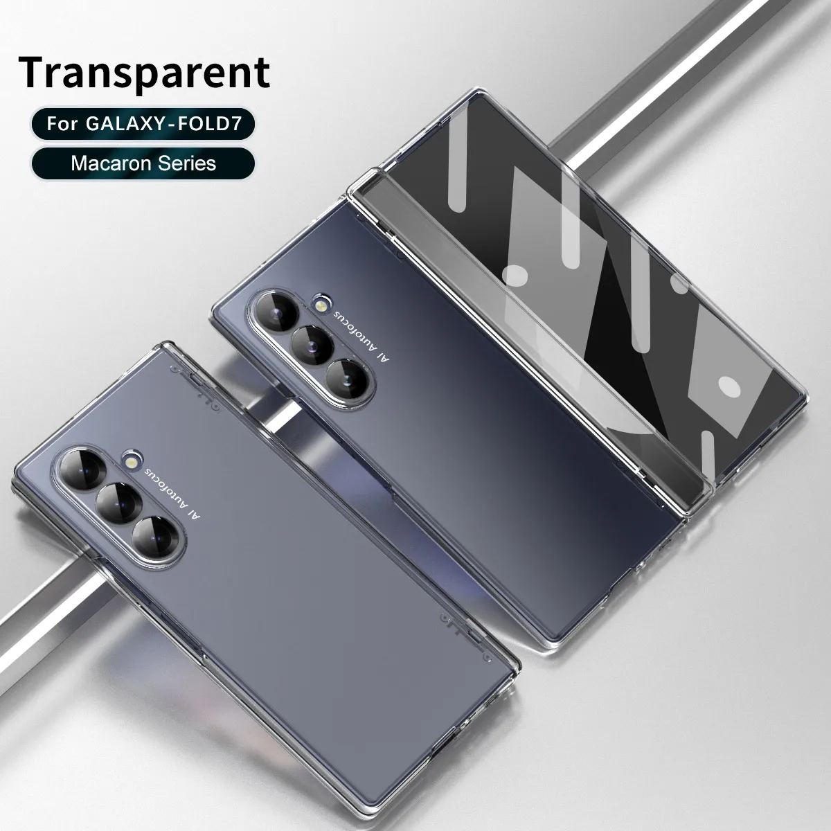Compatible with Samsung Zfold7 phone case, new pen slot FOLD6 ultra-thin business solid color full-coverage protective case for stylus pen.