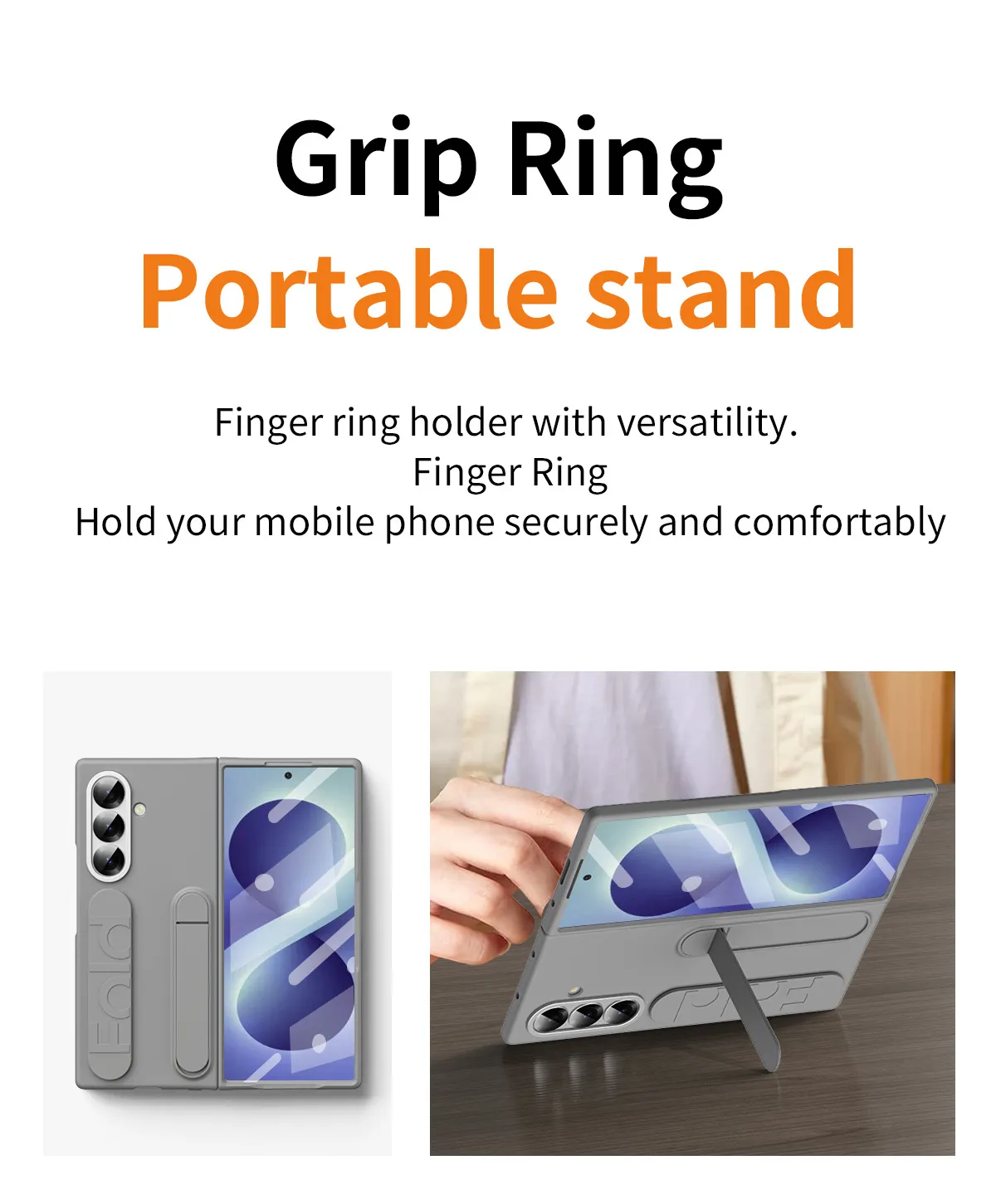 Compatible with Samsung Zfold8 Ultra phone case, official wrist strap case, integrated anti-drop protective case.