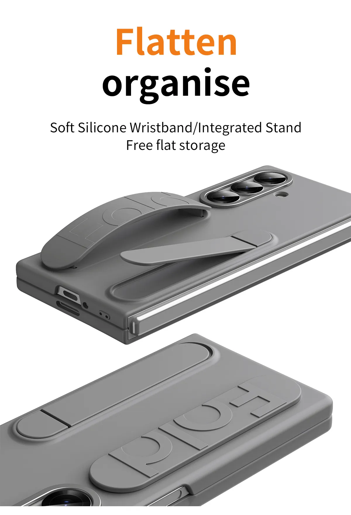 Compatible with Samsung Zfold8 Ultra phone case, official wrist strap case, integrated anti-drop protective case.