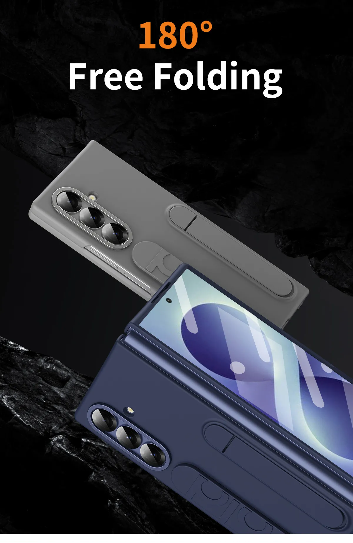 Compatible with Samsung Zfold8 Ultra phone case, official wrist strap case, integrated anti-drop protective case.
