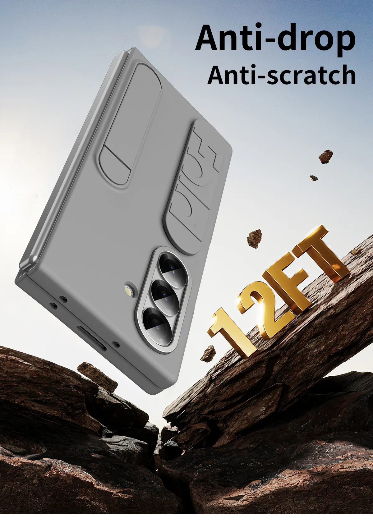 Compatible with Samsung Zfold8 Ultra phone case, official wrist strap case, integrated anti-drop protective case.