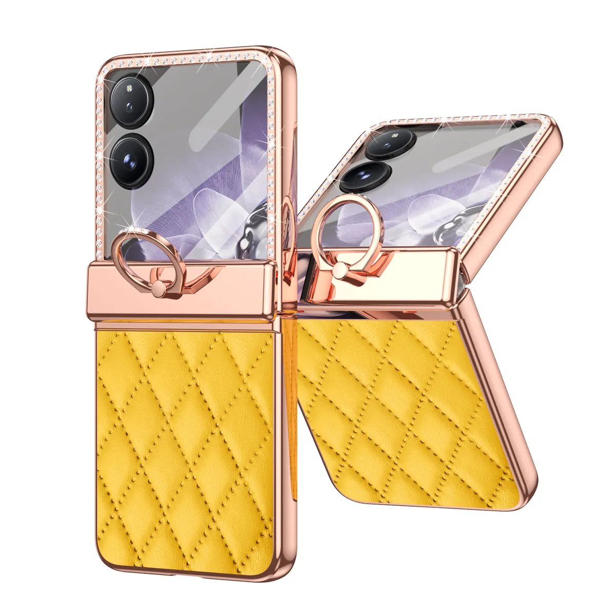 Compatible with Xiaomi MIX Flip2 phone case, foldable screen, small Chanel-style diamond hinge, drop protection.