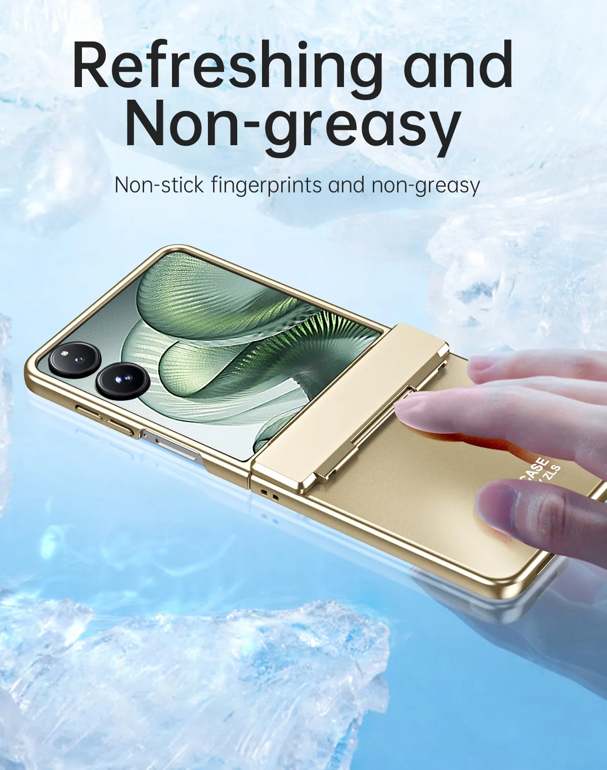 Compatible with Xiaomi MIX Flip2 phone case, foldable screen, light luxury electroplated hinge, drop-proof protective case