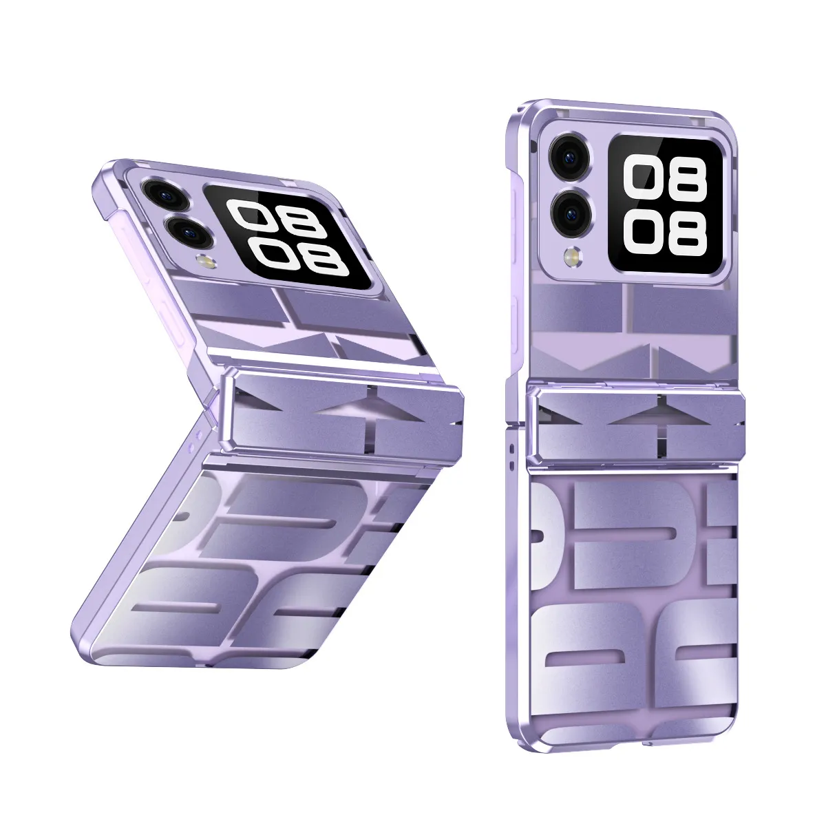 Compatible with Huawei Nova Flip phone case, Nova Flip foldable screen trendy electroplated hinge drop protection